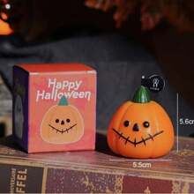 1 pièce Bougies en forme de citrouille de Thanksgiving aux parfums automnaux. Bougies chauffe-plat à la citrouille pour la décoration de la maison. Bougie à la cire artisanale parfumée pour la chambre, la salle de bain ou les fêtes (6 options de couleurs, parfumées)