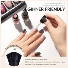 Morovan 6pcs Nail Polish Set, No Bake Quick Drying Durable Nail Polish, Suitable For Salon DIY, Purple Brown Magic Color Nail Polish Set, Durable Nail And Toenail Polish For Women And Young Girls. - 乾枯玫瑰色 - 查看 6
