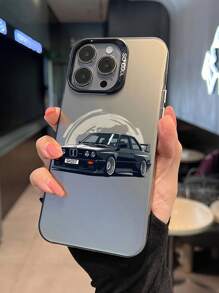 1pc Hand-Painted Car Pattern Matte Anti-Fall Protective Camera Phone Case, Compatible With IPhone 11, 12, 13, 14, 15, 16 Pro Max, X, XS, XR, 16E, 15 Plus, Galaxy A03, A05, A05S, A12, A14, A15, A32 4G/5G, A35, A52/A52s 5G, OPPO A16, A17, A36, A57 4G, A58 4G, A60, A78 4G, A94, A95, Realme C21Y, C30, C35, C53, C67 4G - Multicolor - View 4
