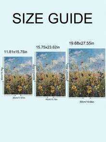 1 件复古野花海报自然乡村野花风景帆布墙艺术仿古农舍乡村波西米亚花卉印花画，自然植物风景帆布墙艺术，春季野花海报，秋季墙艺术，卧室装饰，客厅装饰，办公室装饰， - 彩色 - 查看 11