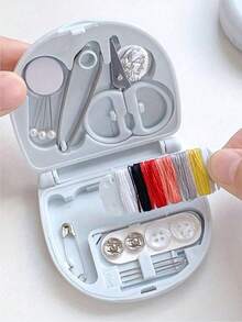 Portable Mini Sewing Box Small Sewing Kit Multi-Function Sewing Tool Set - Perfect Gift For Beginner Sewers: Sewing Kit - Foldable, DIY Sewing Supplies And Accessories, Designed For Travelers And Emergency Clothing Repairs! Mini Sewing Kit New Home Minimalist Style Portable Small Sewing Box Sewing Tool Set DIY - Multicolor - View 14