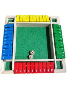 1 套豪华双面、四面、六面棋盘游戏套装（含骰子）、派对俱乐部成人家庭饮酒游戏 - 彩色 - 查看 9