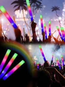 10/20/30/40/50PCS LED Light Sticks For Parties, Weddings, Birthdays, Christmas And Halloween, Battery Operated, Perfect For Creating A Vibrant Party Atmosphere, Celebration Essentials | Light-Up Accessories | Functional Lighting - Multicolor - View 5