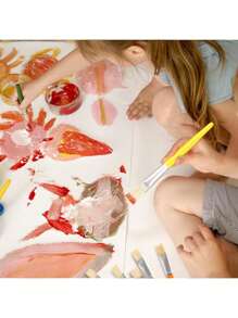 4/8 Stück Malerpinsel, großes Set an Malerpinseln für Kleinkinder für Basteleien, waschbare Malerpinsel für Kinder im Vorschulalter für Acryl- und Wasserfarben, einfach zu halten und zu reinigen, für Schulbedarf, Schulanfang