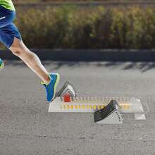 SimbkIuils Adjustable Runway Runner, 6.3 * 3.5 Inches, Track And Field Training Aid, Level 6 Adjustable, With 12 Anti-Skid Studs At The Bottom - Silver+Yellow - View 6