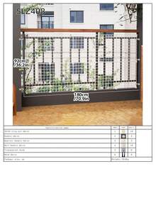 Cat Barrier Gate, Indoor Home Use Cat Deterrent Fence, Balcony Pet Isolation Divider For Cats & Dogs - Multicolor - View 21