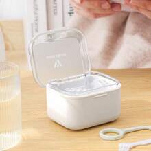 1pc Portable Invisible Dental Retainer Storage Box, Compact Dental Orthodontic Appliance Case For Adults