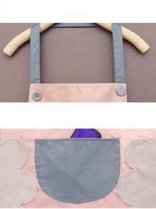 1pc Adjustable Neck Kitchen Apron With 1 Pocket, Waterproof And Oil-Resistant Cooking Chef Apron, Unisex