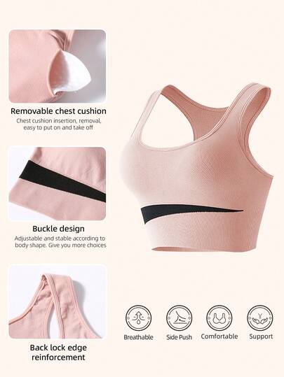 1PC Bras, Beautiful Back Underwear Sports BH out Underwire, Fitness Wear. view 4