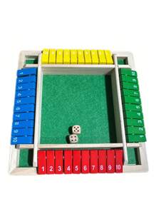 1 套豪华双面、四面、六面棋盘游戏套装（含骰子）、派对俱乐部成人家庭饮酒游戏 - 彩色 - 查看 12