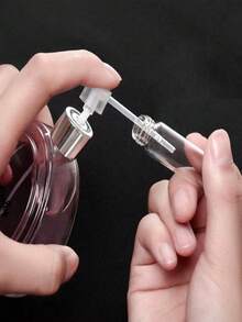 10pcs Perfume Dispensing Tool Perfume Bottle Dispensing Special Tool Portable Perfume Dispenser Press-Type Sprayer - Clear - View 2