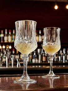 6/12 Juegos de Copas de Champán de alta calidad de 200 ml, Copas de vino tinto con textura de cristal, Adecuadas para fiestas, reuniones, familia y reuniones con amigos