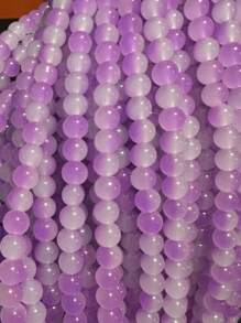 100 pièces de perles rondes en verre imitant le jade de 8 mm. Perles artisanales pour la réalisation de bracelets, colliers et accessoires de bijouterie