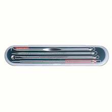 Professional Grade Stainless Steel Acne Removal Tool Multifunctional Blackhead Acne Cleaning Kit Including Circular Needle/Pointed Needle/Spherical Head Precise Care Of Acne Skin Different Specifications Of Needle Design - Bạc - Xem 2