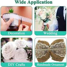 1Roll/10Meters 1.57inch/4cm White Lace Trim Fabric Ribbon Craft DIY Lace Sewing Handmade Embroidery Home Accessories - White - View 6