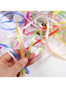 1/12pcs, Multi-Color Balloon Ribbon, 5.47/65.617/100 Yards Iridescent White Ribbon, Curling Ribbon For Gift Wrapping, Balloon Ribbon, Balloon String, Curly Ribbon, Gift Ribbon,Christmas