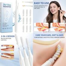 [JUN CAN]2025 Ear Wax Removal Tool Multifunctional Spiral Ear Cleaner Q Grips Earwax Cleaning Tool With 9 Repacement Tips Washable Ear Wax Removal Kit For Deep Cleaning Ear Picks - như hình ảnh - Xem 1