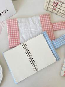 1Pc/Set Cute Floral Patchwork Book Jacket, Girls Hand Account Book Cover, White Collar Hand Account Book Journal, Diary Book Jacket, Portable Student Pocket Book Storage Case,Back To School Gift,Gift For Good Friends And Teachers - Multicolor - View 8