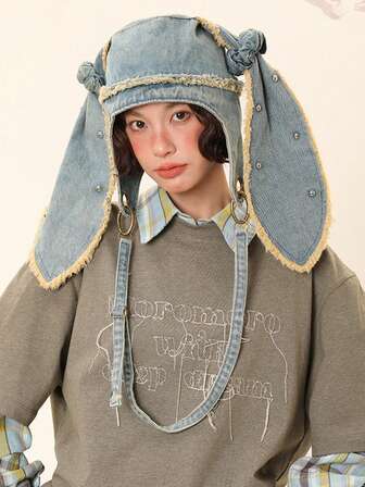 1 pieza Sombrero reversible de cubo con diseño único vintage de rabí, adecuado para salidas casuales y compras