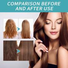 1/2瓶 60毫升 蛋白质柔顺护发乳，抚平毛躁，修复受损卷发，打造健康干爽的直发，告别分叉，深层滋养干燥受损发质，保湿、柔顺、丰盈，蛋白质护理，适用于分叉和干燥头皮的滋养护理 - 白色 - 查看 7