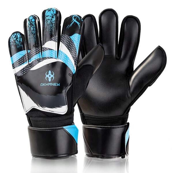 GKHMNEW Professional Soccer Goalkeeper Goalie Gloves - Super Superior Grip, Finger Protection, High Performance - Durable & Comfortable Training/Match Gloves For Adults, Youth(Size 4-10)