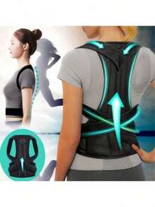 Adjustable Posture Corrector For Adult Men And Women, Suitable For Students, Back Support Brace For Clavicle Support, Neck, Back And Shoulder
