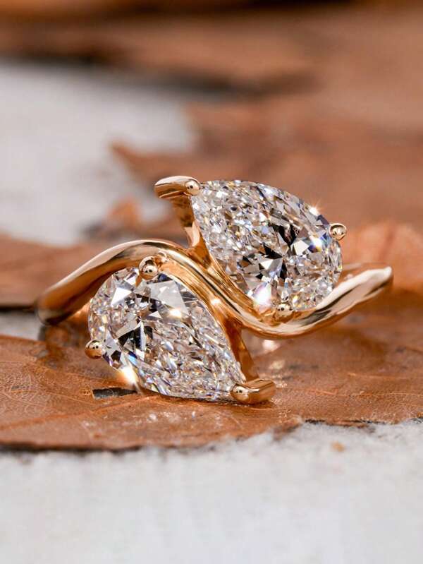 1 Pc Classic And Gorgeous Horse Eye Diamond Ring Engagement Gift, Holiday Gift S925 Sterling Silver Fine Jewellery Gift