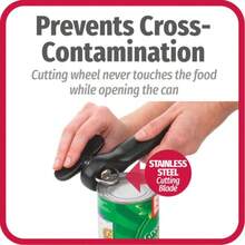 Safe Cut Manual Can Opener No Sharp Edges Black - màu đen - Xem 2