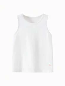 mini bala Girls Baby Tencel Tank Top Moisture-Wicking Breathable Undershirt - Beige - View 1
