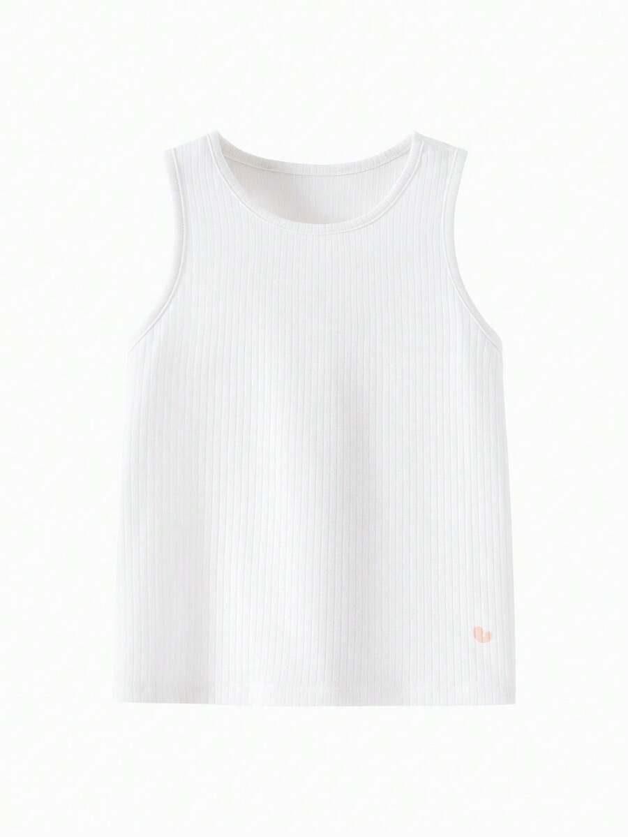 mini bala Girls Baby Tencel Tank Top Moisture-Wicking Breathable Undershirt - Beige - View 1
