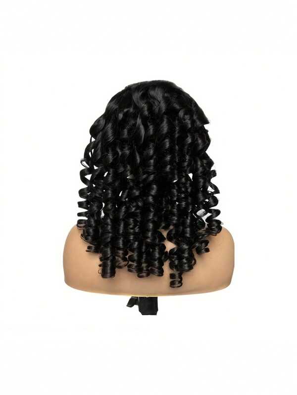 [Peluca de cabello virgen brasileño] Peluca de cabello humano virgen brasileño de 180% de densidad - Peluca frontal de encaje de 13x4 - Peluca de cabello humano con línea de nacimiento natural sin pegamento - Peluca bob corta con ondas corporales de 180% de densidad, lista para usar, pre-recortada con cabello de bebé, peluca virgen brasileña sin pegamento de cabello humano para principiantes - Elegante peluca ondulada sin pegamento de cabello humano para mujeres -13x4 frontal de encaje, línea de nacimiento pre-recortada, estilo bob corto con cabello humano, ideal para vacaciones y uso en fiestas