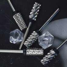 RolinStar 6.6 大号梯形锥形金银钢硬质合金铣刀指甲钻头修甲修脚