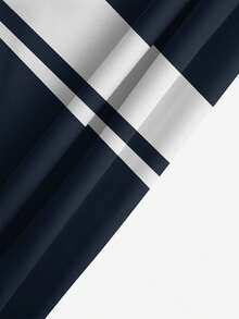 男士夏季印花图案抽绳腰斜口袋夏威夷速干双层网眼衬里短裤，撞色3D艺术印花，时尚休闲沙滩泳裤 - 彩色 - 查看 6