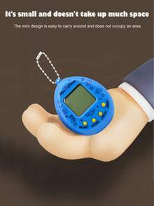 1pc Electronic Pet Game Console Black And White Screen 168 In 1 Pet Game Console New Handheld Electronic Classic Retro Game Console Keychain Backpack Pendant Decoration Virtual Pet Keychain Virtual Electronic Pet Keychain Game Keychain - Multicolor - View 6