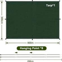 Shade Sails - Army Green - View 8