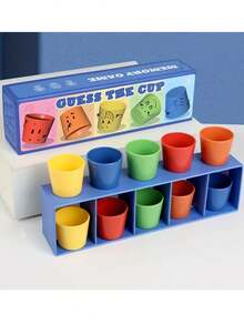 1 Set Party Cup Game, Cup Sorting Challenge, Fun 2-Player Blind Guessing Game, Memory & Logic Training, Colorful Shade Recognition, Funny Color Guessing, Correction & Identification Matching Game, Suitable For Halloween, Christmas, Thanksgiving Gatherings, Parties, Birthday & Holiday Gifts