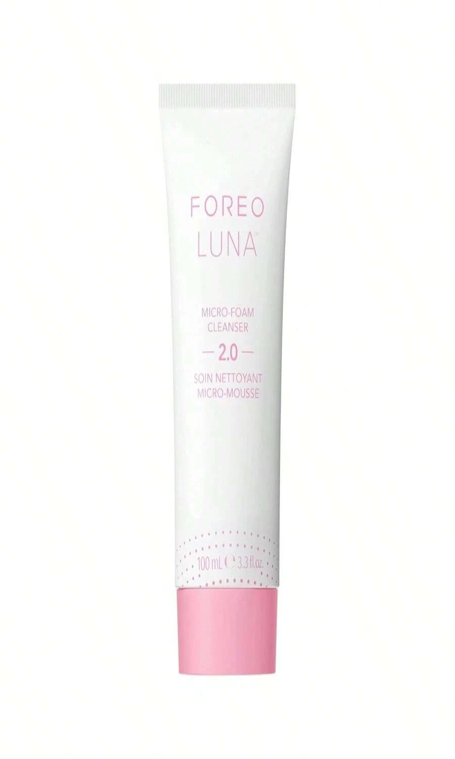 FOREO LUNA Micro-Foam Face Cleanser 20 - Exfoliating Face Wash - Pore Minimizer - All Skin Types Facial Cleanser - Travel Size - Vegan - Facial Skin Care Products With Vitamin E - 33oz - 3.3 Fl Oz (Pack of 1) - 查看 1