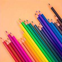 Set de 12/24 lápices de colores premium - mina 2B, ligeros, grosor de talla grande de 2mm, para artistas y estudiantes, ideales para dibujar, colorear y regalar, lápices de colores, lápices, lápices de colores, lápices de colores, regreso a la escuela