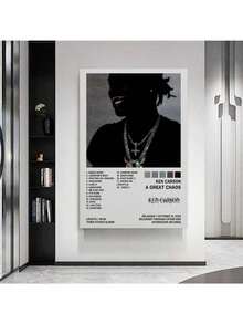 1pc Ken Poster Carson A Great Chaos Music Album Cover Posters Pictures Prints Canvas Painting Printing Poster Wall Art Picture For Living Home Decor Bed Room Office Bar Aesthetic Decor No Frame