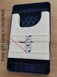 1pc Portable Folding Bathroom Step Stool - Adult Toilet Stool, Improve Toilet Posture | Plastic Non-Slip Sturdy Footrest Stool For Toilet Training And Daily Height Increase Bathroom Accessories