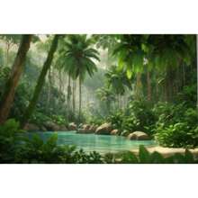 热带景观墙壁艺术装饰，家居装饰 - 1個 - 查看 2