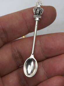 10pcs Exquisite Spoon Pendant Jewelry Pendant, Suitable For Necklace Jewelry Making, Zinc Alloy, DIY Keychain Pendant Necklace And Earring Jewelry Making