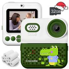 Kids Instant Print Camera, 2.4" HD Screen, 1080P Shooting, Comes With 32G SD Card And Printing Paper, 1080P HD, Fun Gift For 3-12 Years Old Boys And Girls, Toy Camera - ZSK-multicolor - View 16