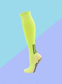 1 Pair Of Long Football Socks With Anti Slip Silicone Over Knee Towel Bottom, Men's Sports Football Socks, Men's And Women's Over Knee Long Tube Glue Non Slip Socks, Medium Tube High Tube Training Socks, Wear-Resistant And Sweat Absorbing Training Socks, Competition Ball Sockson Slip Socks, Medium And High Tube Training Socks, Wear-Resistant And Sweat Absorbing Training Socks, Competition Ball Socks