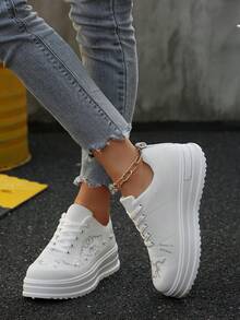 2025 女式夏季新款休闲鞋，轻便透气百搭时尚舒适运动鞋 - 查看 3