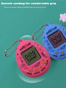 1pc Electronic Pet Game Console Black And White Screen 168 In 1 Pet Game Console New Handheld Electronic Classic Retro Game Console Keychain Backpack Pendant Decoration Virtual Pet Keychain Virtual Electronic Pet Keychain Game Keychain - Multicolor - View 4