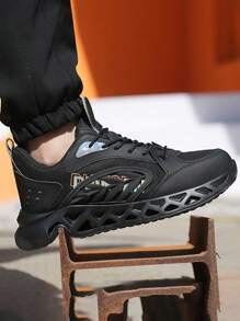 1 Paar Stahl Zehenschuhe für Herren, leichte Sicherheitsschuhe, Sneaker, bequeme durchstichsichere Slip-On EVA-Sohle, unzerstörbare Outdoor-Arbeitsschuhe aus Stahl mit Zehenkappe, Trainingsschuhe und modische Turnschuhe