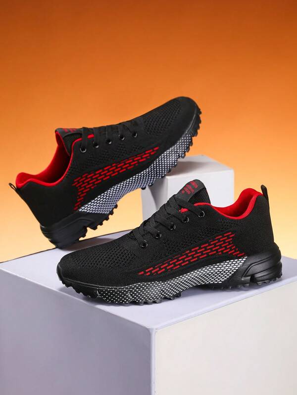 1 Pair Unisex Sneakers, Breathable Sports Running Shoes, Casual Versatile Mesh Shoes For Teenagers