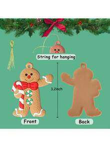 12pcs Gingerbread Man Decorations: Add A Sweet Atmosphere To Your Christmas Tree Decor! Christmas, Halloween, Thanksgiving, Easter Gifts, Christmas Trees, Santa Claus, Christmas Decorations, Gingerbread Houses, Christmas Gifts, Christmas Tree Ornaments, Christmas Gifts, Christmas