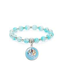 Bluey 1 قطعة سوار أنمي لعائلة كلاب بلوي وبينجو، أساور كاواييي أنيقة، هدية تذكارية لحفلات الأعياد والمناسبات، إكسسوارات زخرفية